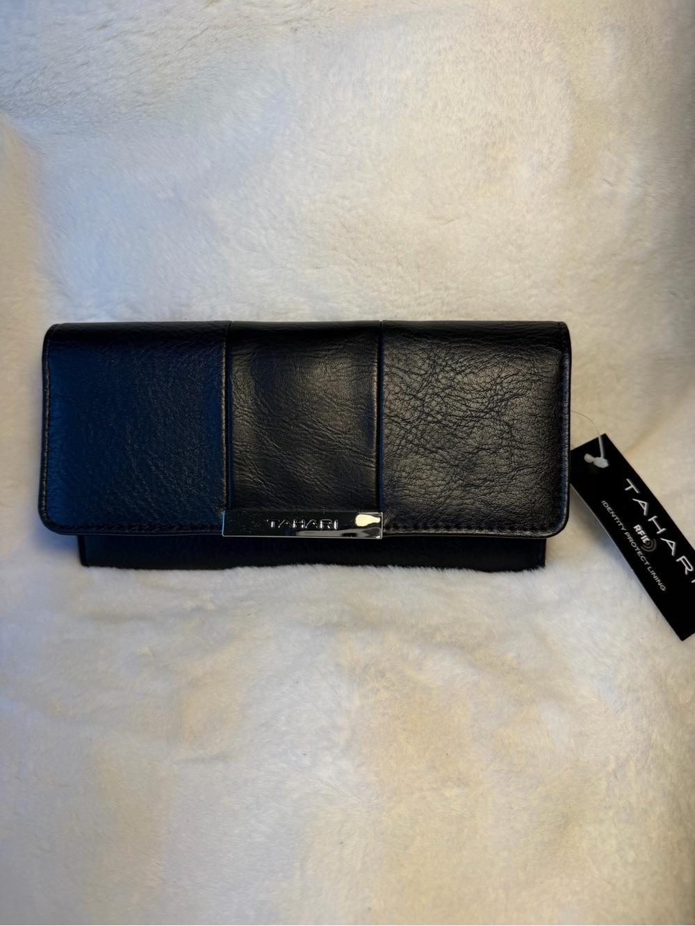 Tahari Black Faux Leather Wallet -NWT